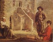 Peasants at their Cottage Door Louis Le Nain